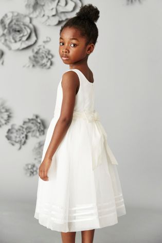 Ivory Sash Bridesmaid Dress (3mths-16yrs)
